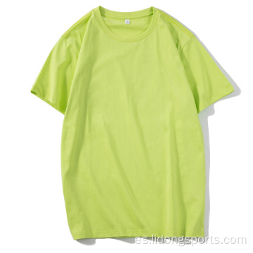 Camiseta para hombres Unisex Plain 100% Camiseta de gran tamaño de algodón
